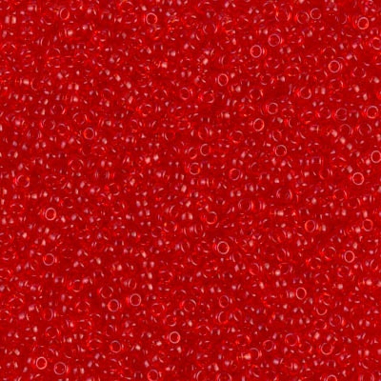 Miyuki 15/0 Round Seed Bead, 15-0140, Transparent Red Orange, 8 grams